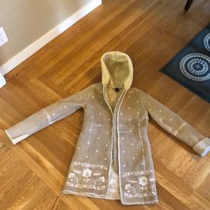 Children’s Gap suede sherpa jacket